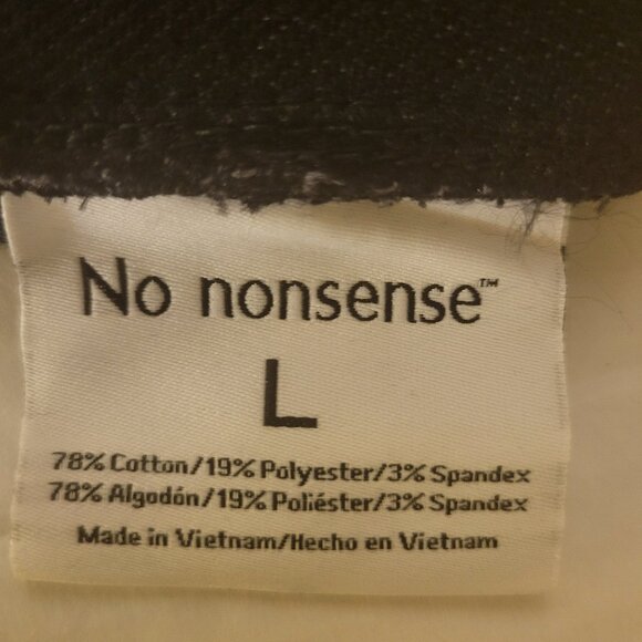 NWT No nonsense Black Ladies Stretch Skinny Leggings - Size Large - Picture 7 of 9